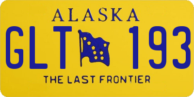 AK license plate GLT193