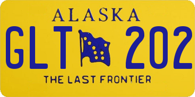 AK license plate GLT202
