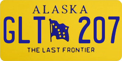 AK license plate GLT207