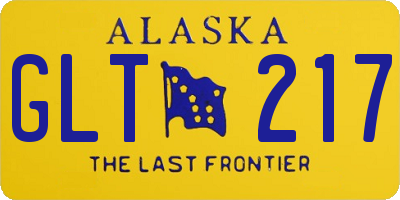 AK license plate GLT217