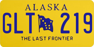 AK license plate GLT219
