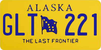 AK license plate GLT221
