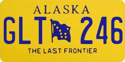 AK license plate GLT246