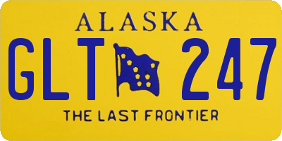 AK license plate GLT247