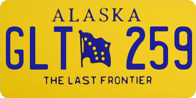 AK license plate GLT259