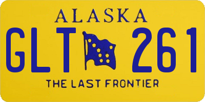 AK license plate GLT261