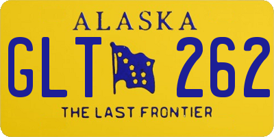 AK license plate GLT262