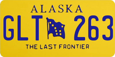 AK license plate GLT263