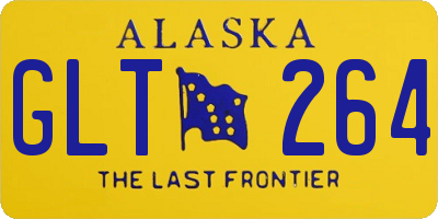 AK license plate GLT264