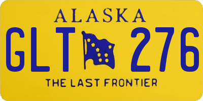 AK license plate GLT276