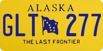 AK license plate GLT277