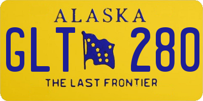 AK license plate GLT280