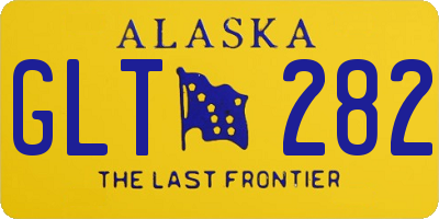AK license plate GLT282