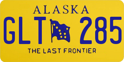 AK license plate GLT285