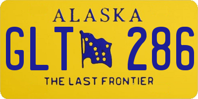 AK license plate GLT286
