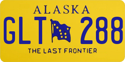 AK license plate GLT288