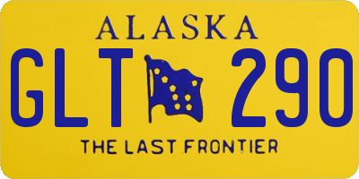 AK license plate GLT290