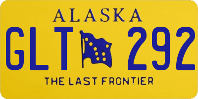 AK license plate GLT292