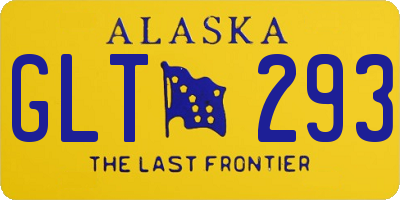 AK license plate GLT293