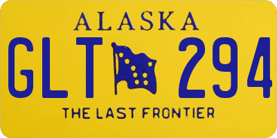 AK license plate GLT294