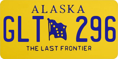 AK license plate GLT296
