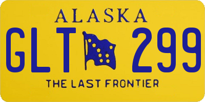 AK license plate GLT299