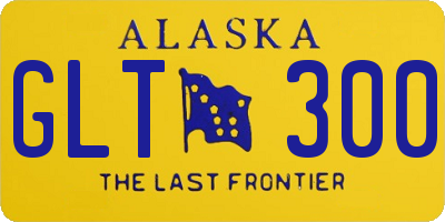 AK license plate GLT300