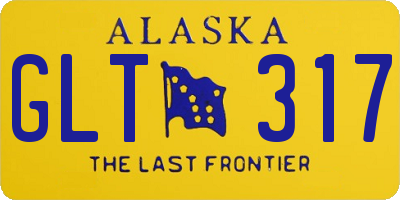 AK license plate GLT317