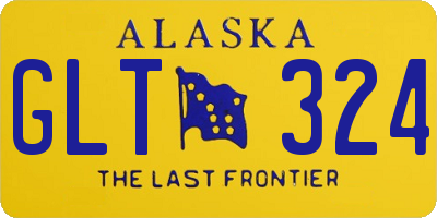 AK license plate GLT324