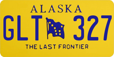 AK license plate GLT327