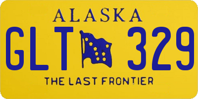 AK license plate GLT329