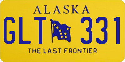 AK license plate GLT331