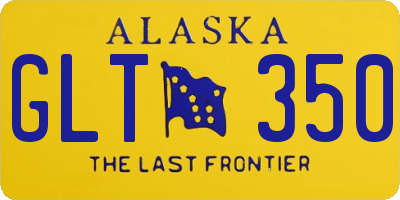 AK license plate GLT350