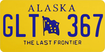 AK license plate GLT367