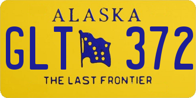 AK license plate GLT372