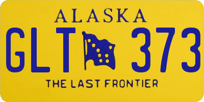 AK license plate GLT373