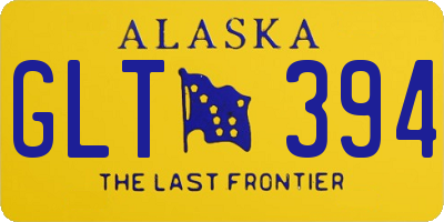 AK license plate GLT394