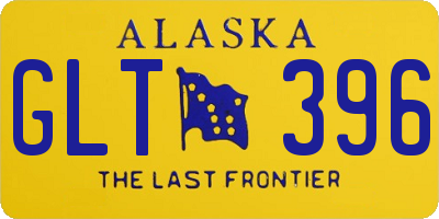 AK license plate GLT396