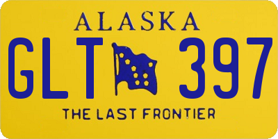 AK license plate GLT397