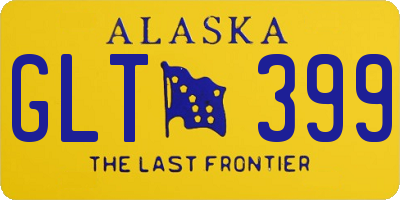 AK license plate GLT399