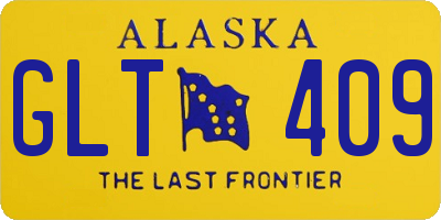 AK license plate GLT409