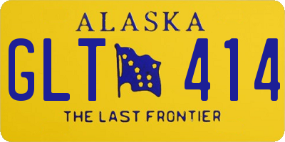 AK license plate GLT414