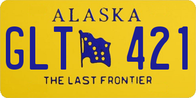 AK license plate GLT421