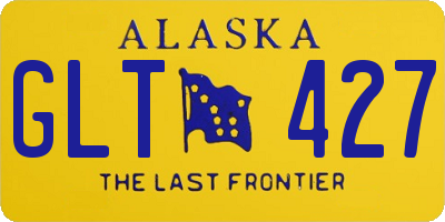 AK license plate GLT427