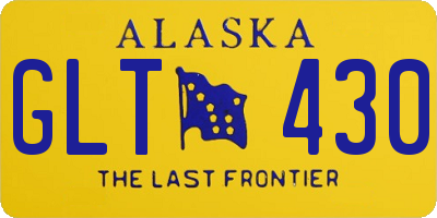 AK license plate GLT430