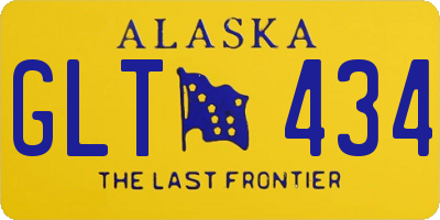 AK license plate GLT434