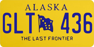 AK license plate GLT436