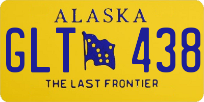 AK license plate GLT438