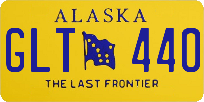 AK license plate GLT440