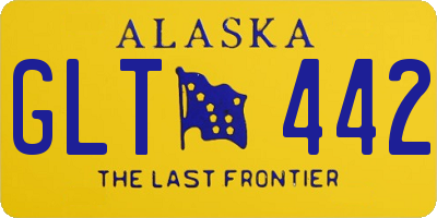 AK license plate GLT442